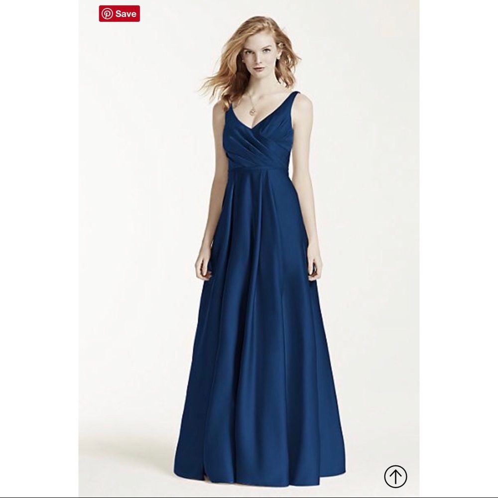 Satin Ball Gown w/ Pockets (Bridesmaid/Prom/Gown)